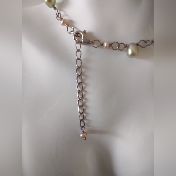 Cherry Quartz Freshwater Pearl Necklace - Picture 7 of 8